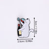 Cat Drinking Wine Pin