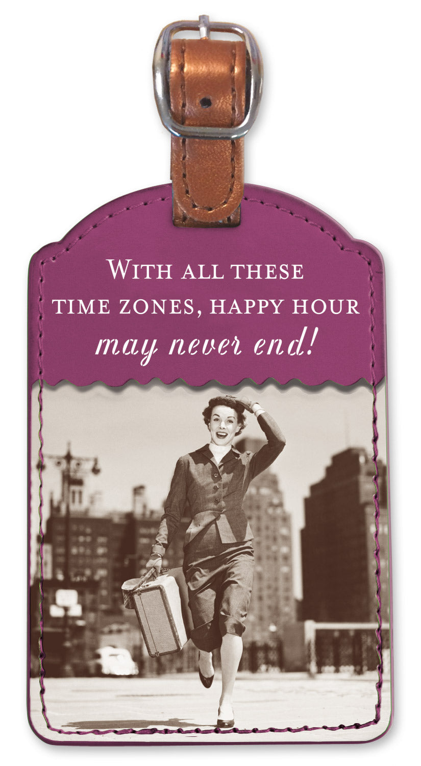 Time Zones Luggage Tag